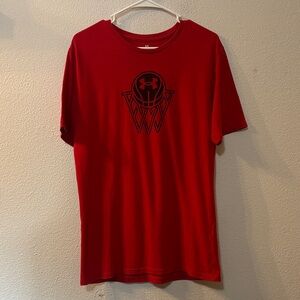Under Armour Men's Red Graphic Tee